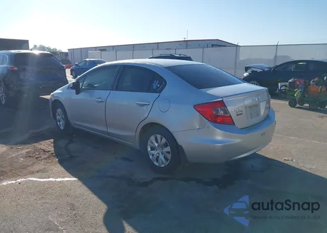 2012 Honda Civic Lx from USA, damaged, VIN 19XFB2F50CE084271